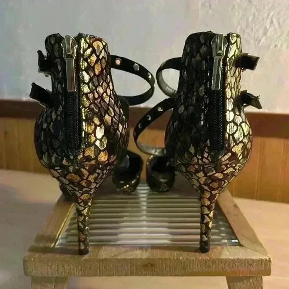 Thalia Sodi Leopard & Snake Print Heels - Picture 4 of 6